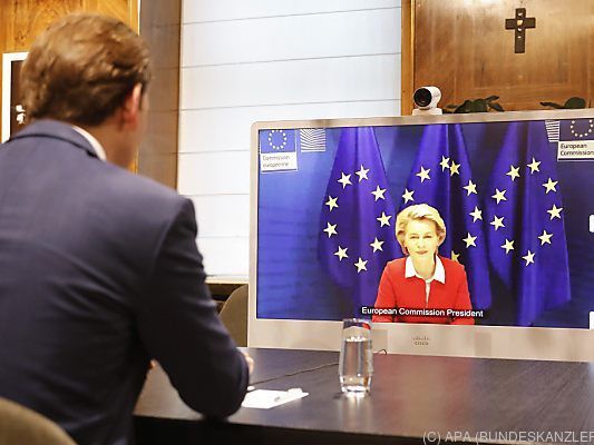 Videokonferenz von Kurz mit von der Leyen