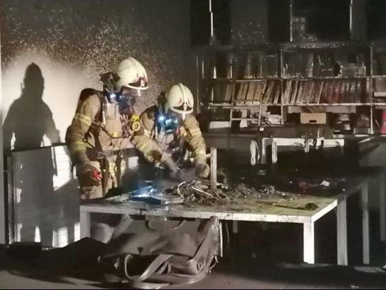 Die Jugendlichen legten auch den Brand an der Mittelschule Höchst Die Jugendlichen legten auch den Brand an der Mittelschule Höchst