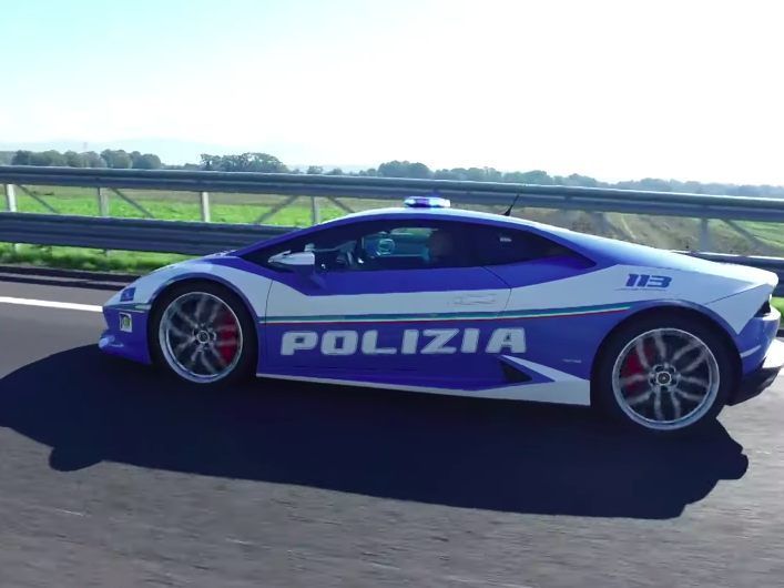 Ein Polizei-Lamborghini brachte die Organe zur Transplantation.