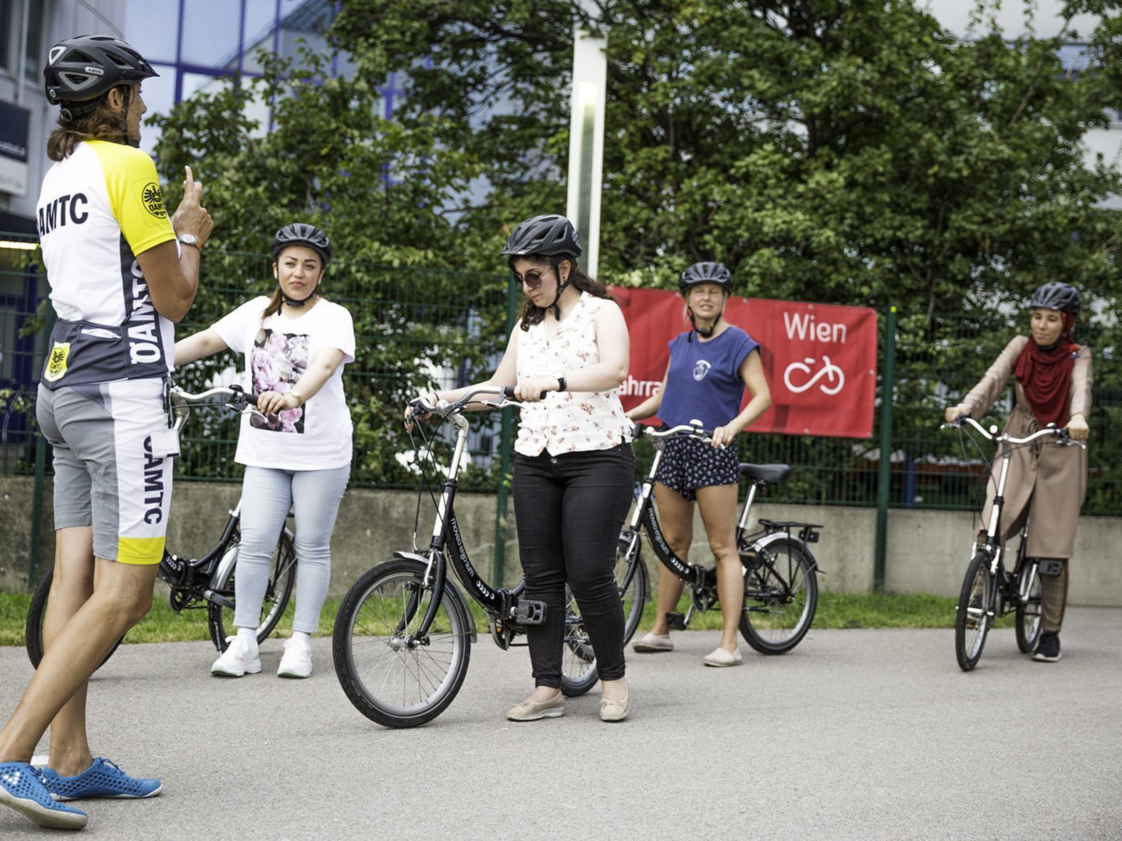 Die kostenlosen ÖAMTC-Fahrradkurse für Frauen in Wien erzielten einen Teilnehmerinnenrekord