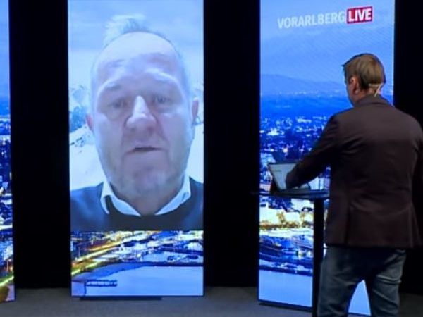 SiMo-Geschäftsführer per Video-Call im Interview bei "Vorarlberg Live".