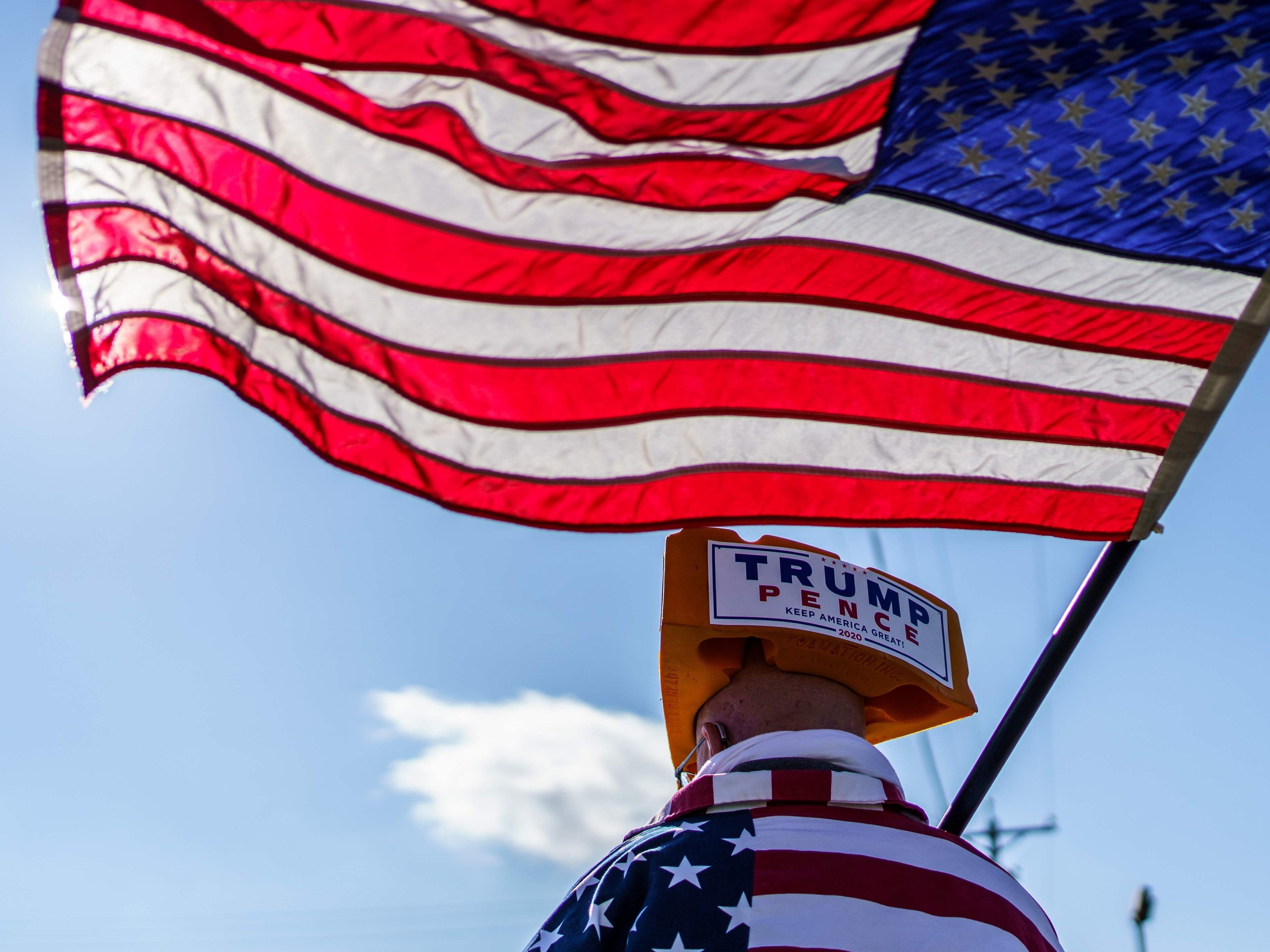 Der Mann fuhr quer durch die USA, um seine Stimme abzugeben.