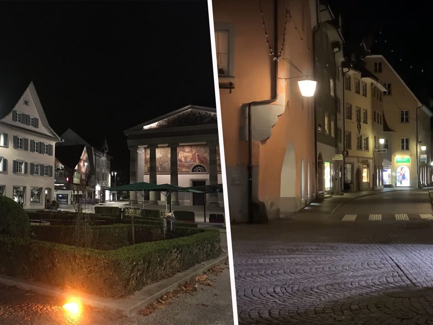 Vorarlbergs Innenstädte sind nachts ungewohnt ruhig und still.