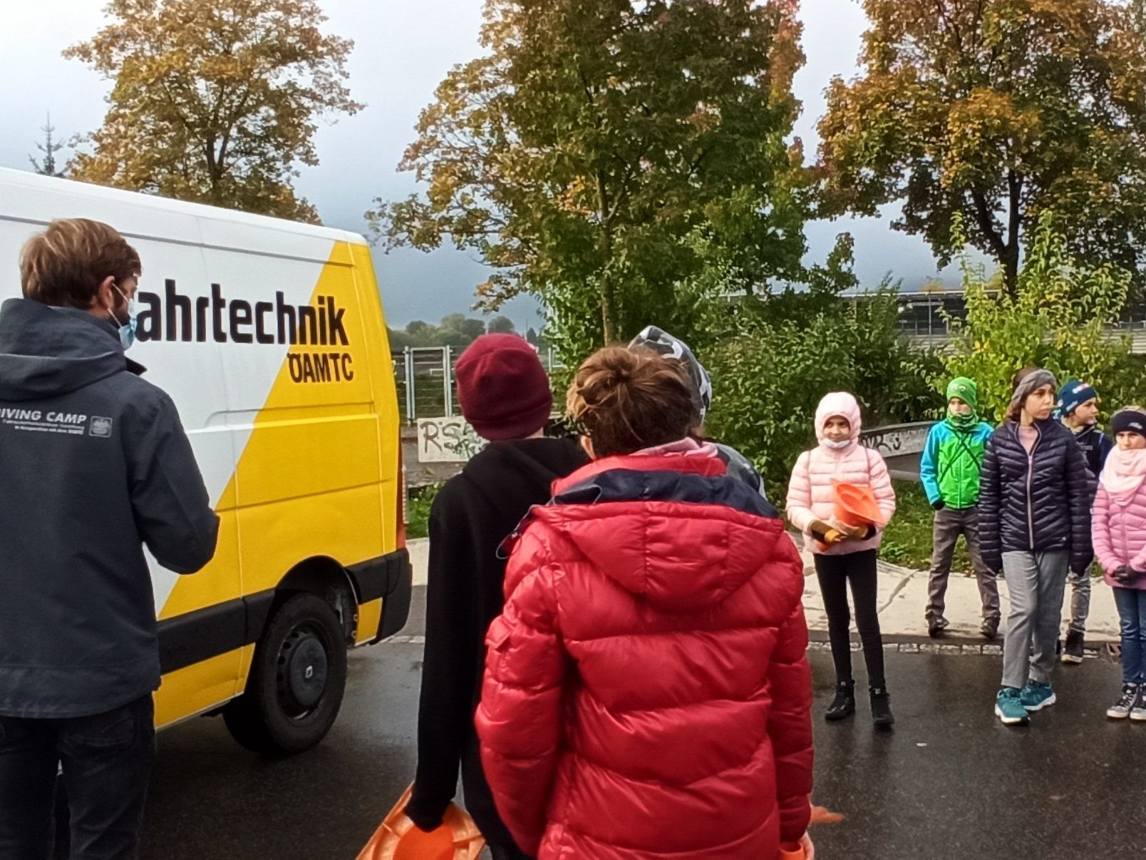 Die Schüler der MS Altach bekamen einen Einblick über die Gefahren im Verkehr