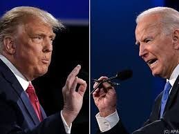 Donald Trump gegen Joe Biden. Donald Trump gegen Joe Biden.