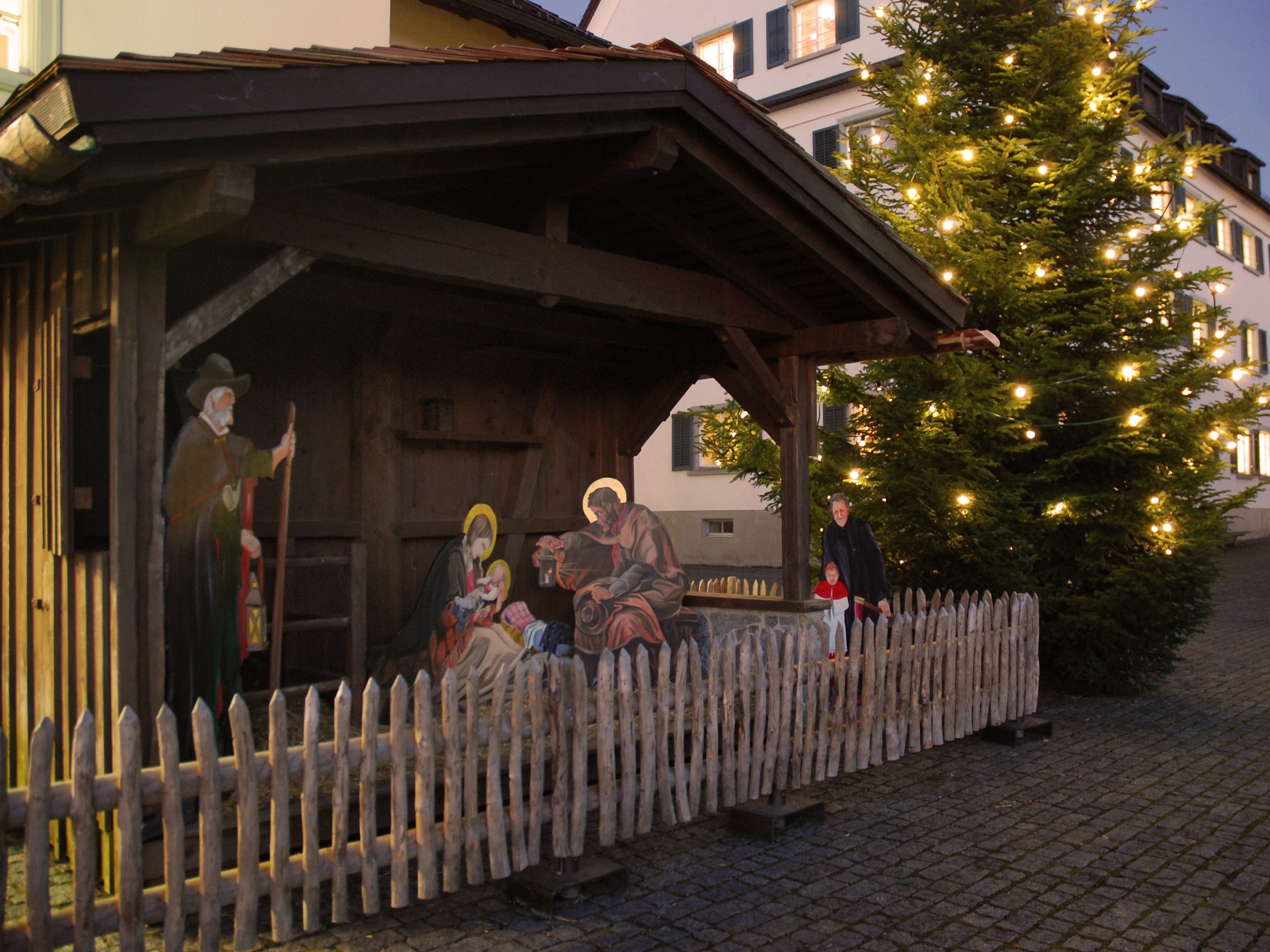 Krippe am Marktplatz in Ranweil