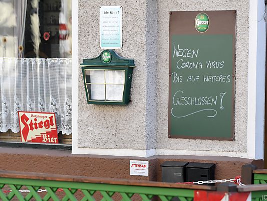 Ein gesperrtes Gasthaus in Wien