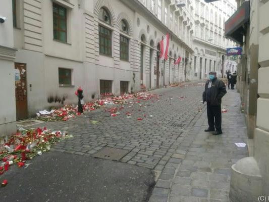 Einer der Tatorte des Wien-Anschlages vom 2. November Einer der Tatorte des Wien-Anschlages vom 2. November