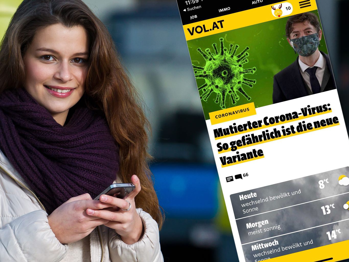 Schneller informiert dank der VOL.AT-App. Schneller informiert dank der VOL.AT-App.