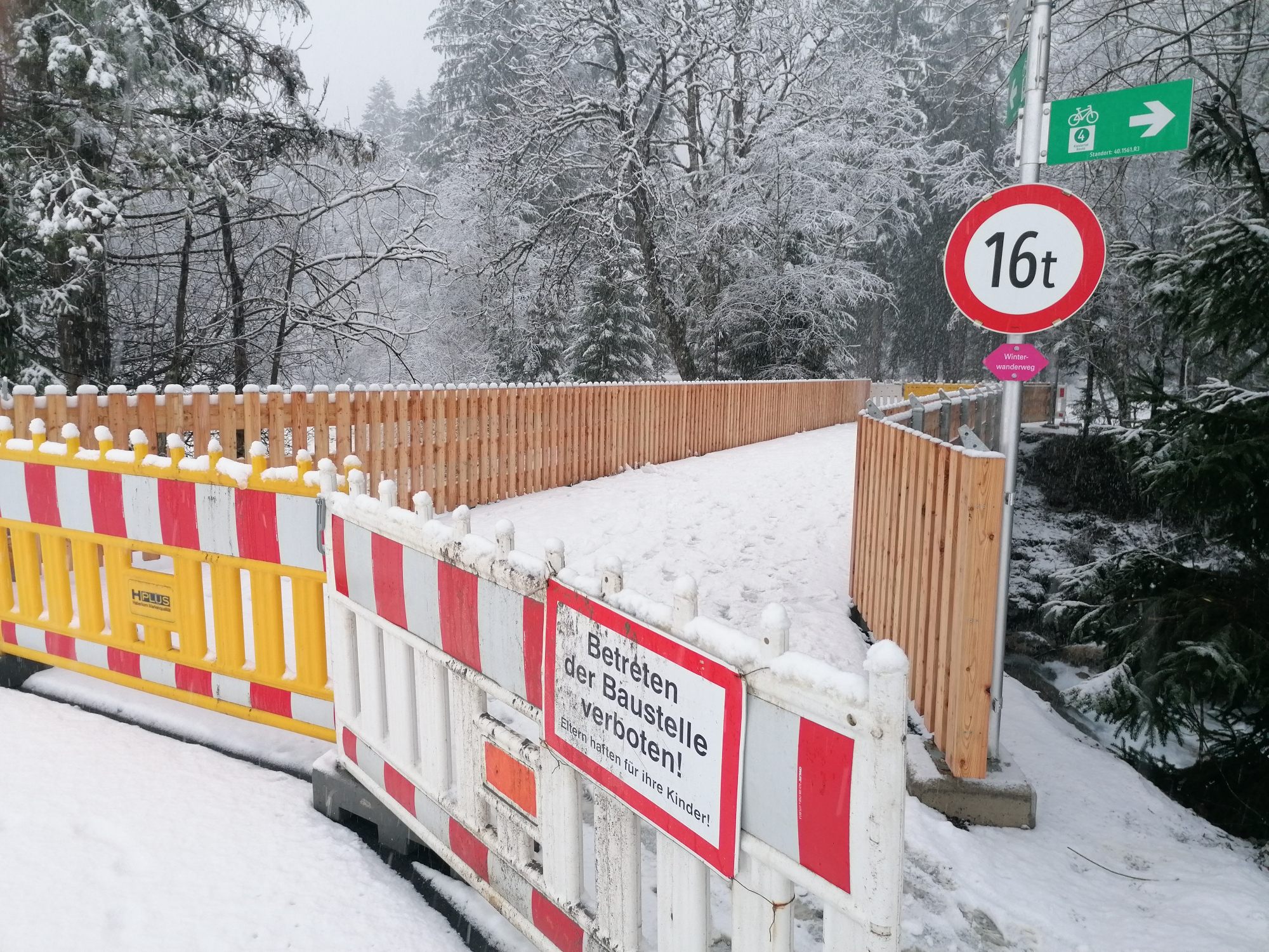 Aubrücke vor Fertigstellung