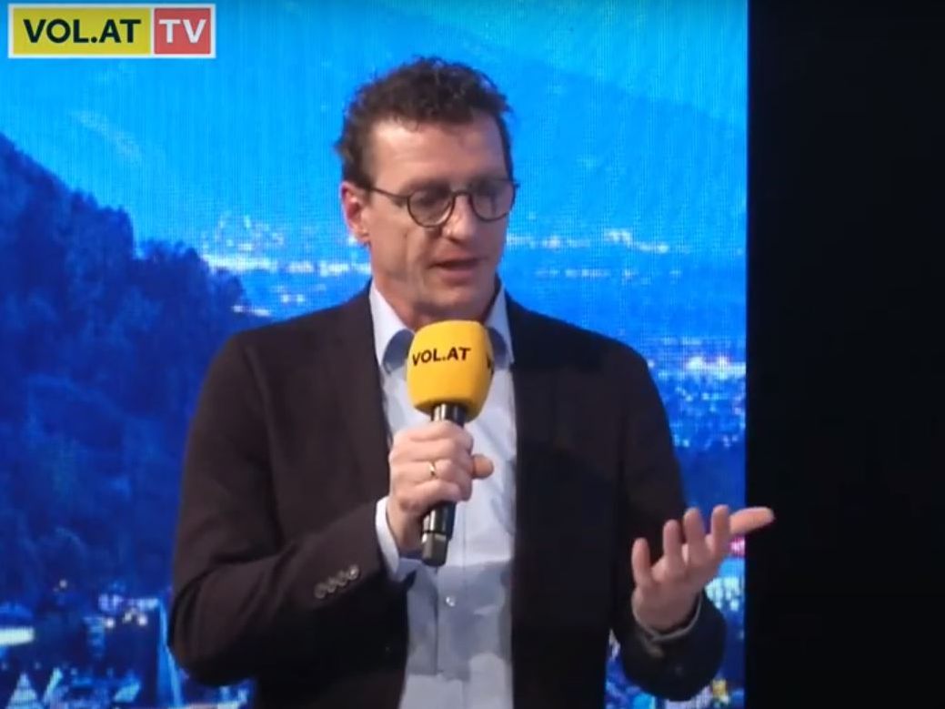 Der Altacher Bürgermeister Markus Giesinger im "Vorarlberg Live"-Studio.