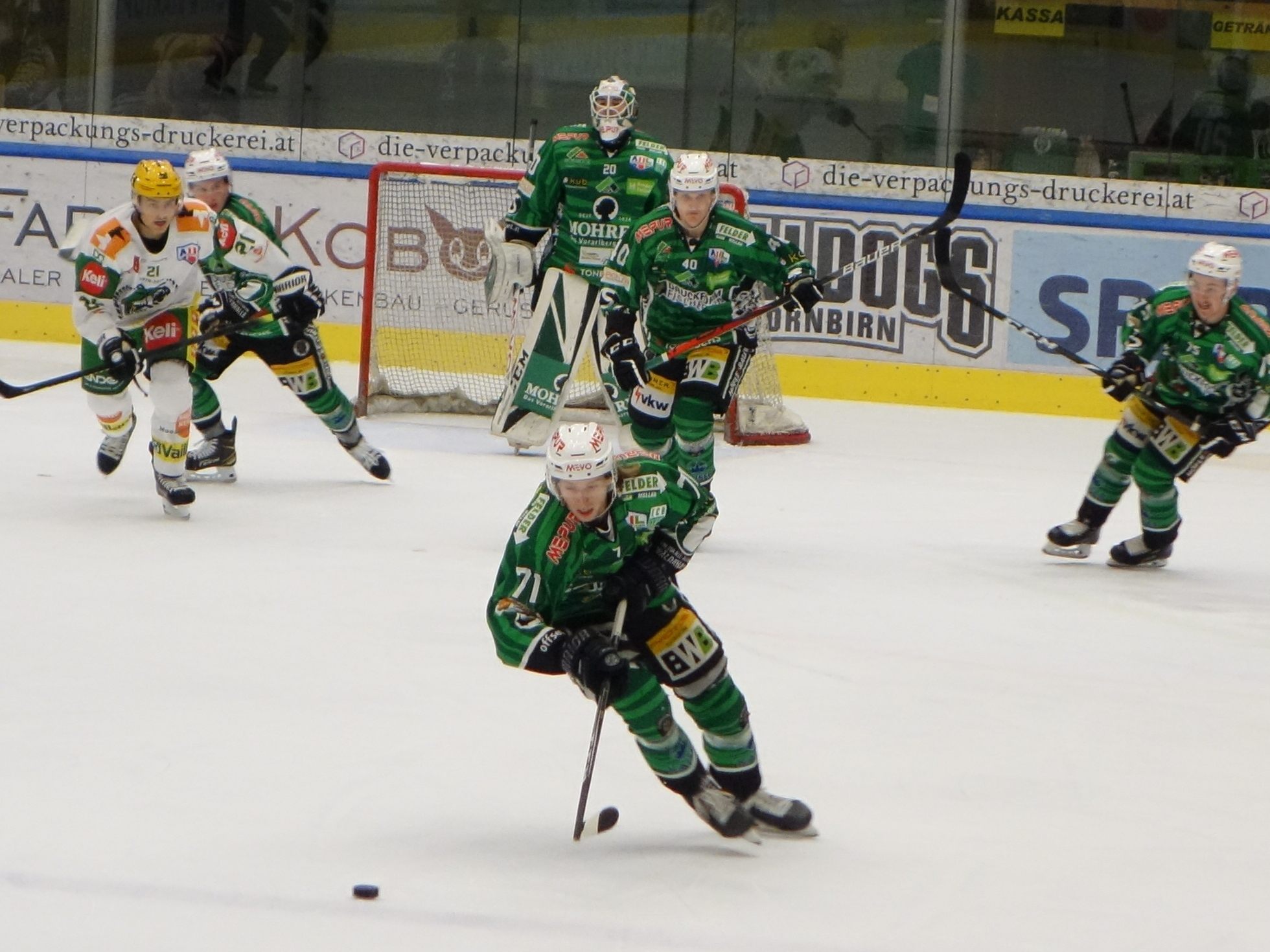 Kai Fässler erzielte in Linz zwei Treffer und leistete einen Assist.