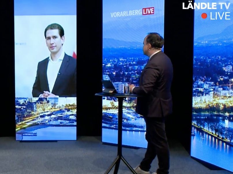Kanzler Kurz bei "Vorarlberg Live".