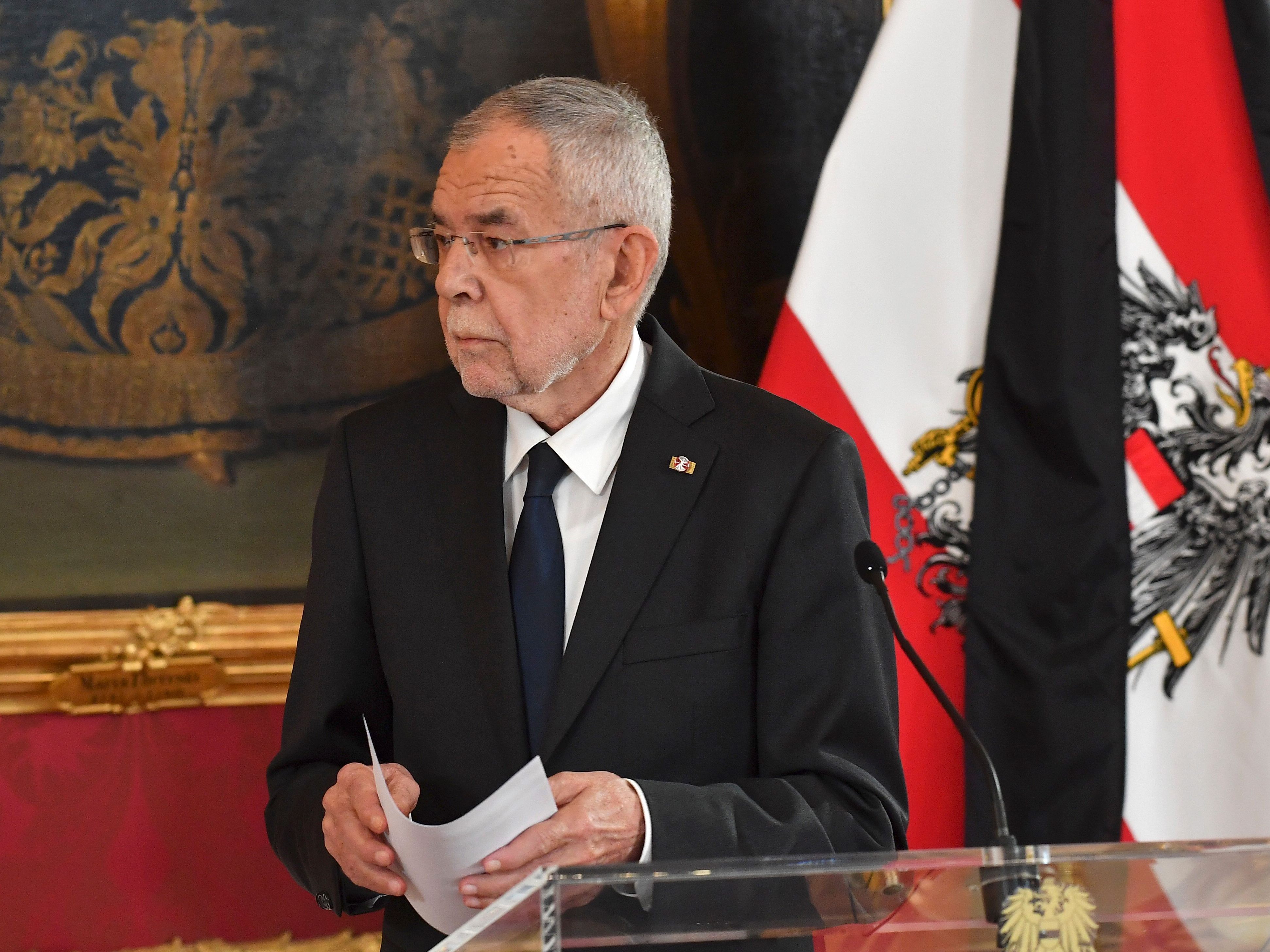 Van der Bellen meldete sich mit einer Videobotschaft zu Wort. Van der Bellen meldete sich mit einer Videobotschaft zu Wort.