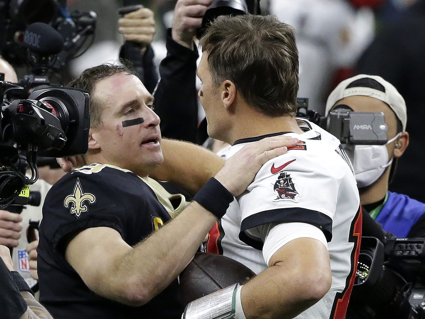 Drew Brees und Tom Brady.