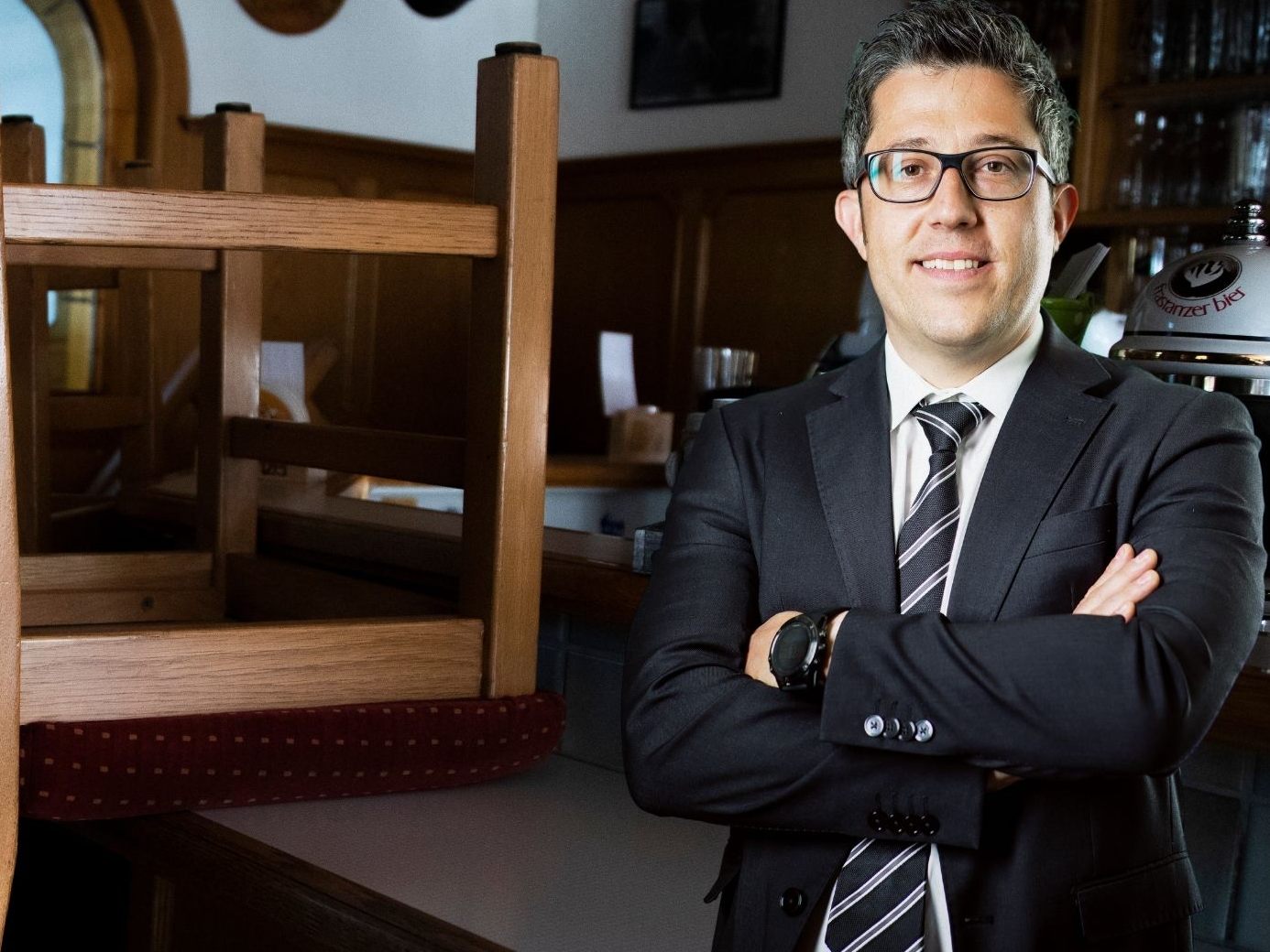 Rechtsanwalt Dr. Marco Fiel vertritt den Gastronomen Tobias Kieber, der die Republik auf Schadenersatz verklagen möchte.