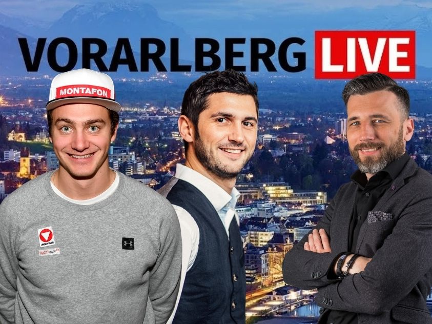 Alessandro Hämmerle (l.) und Stefan Köb (m.) zu Gast bei "Vorarlberg Live". Alessandro Hämmerle (l.) und Stefan Köb (m.) zu Gast bei "Vorarlberg Live".