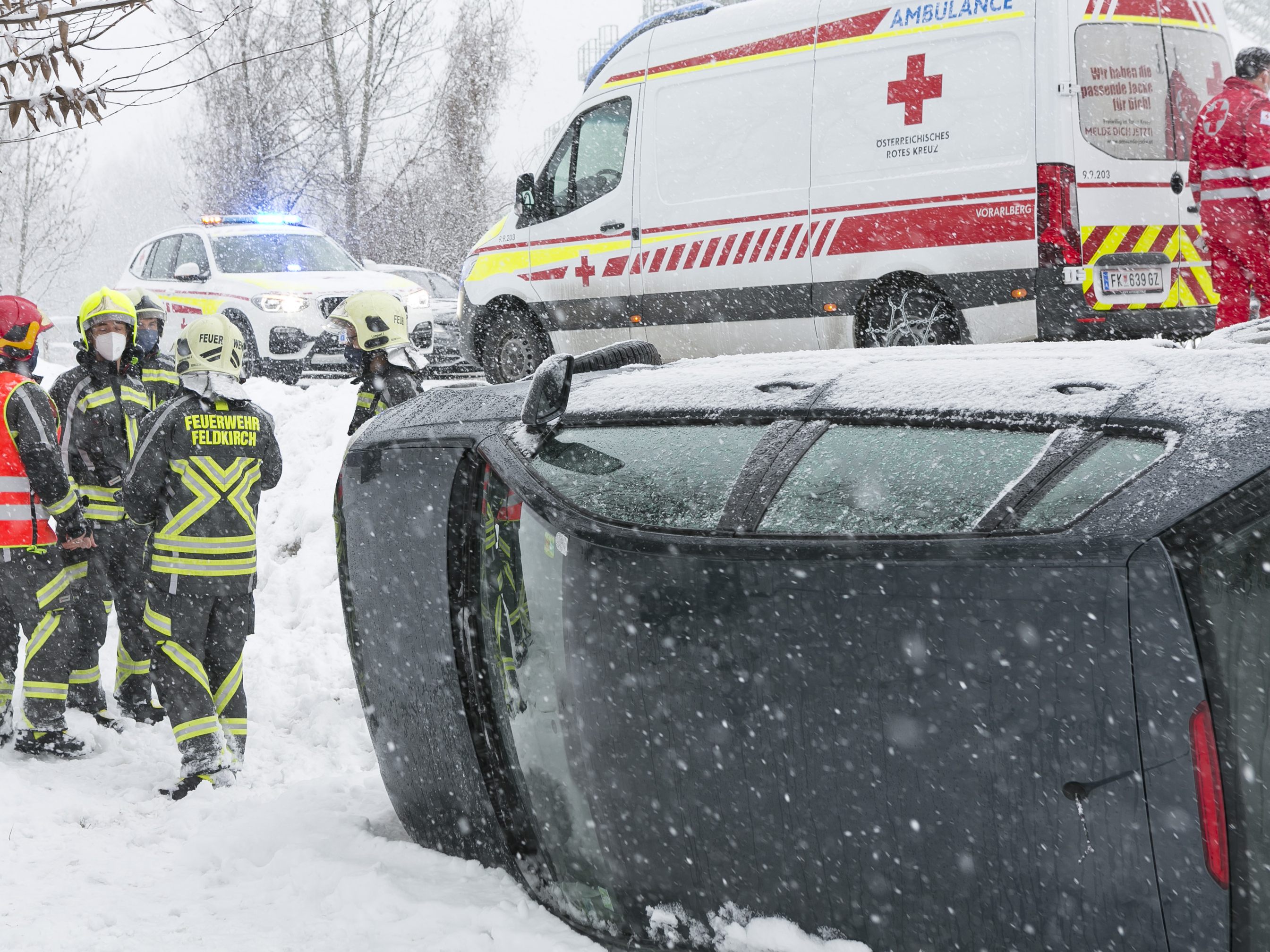 Die Frau musste nach dem Unfall ins LKH Feldkirch eingeliefert werden. Die Frau musste nach dem Unfall ins LKH Feldkirch eingeliefert werden.