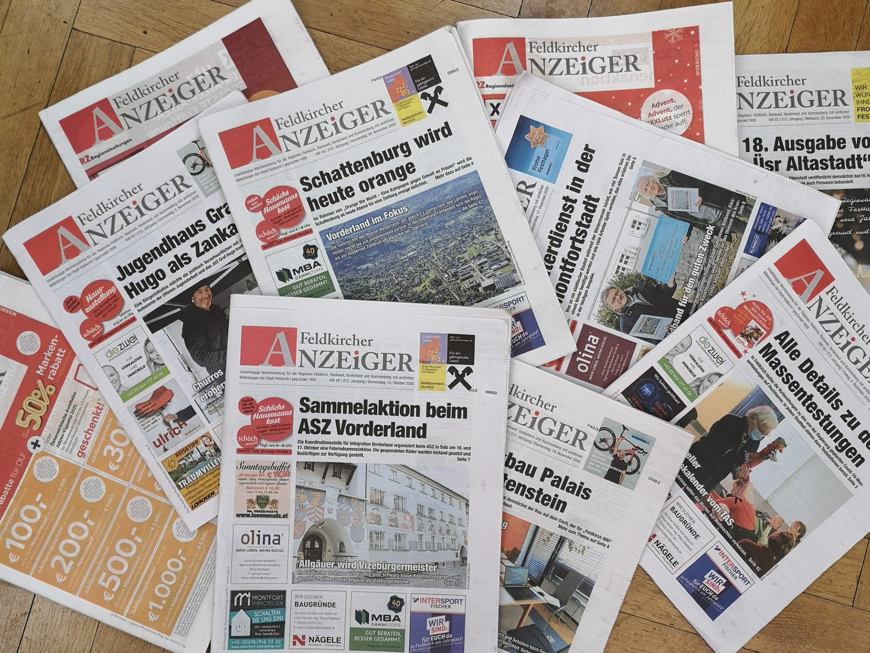 Die Zustellung des Feldkircher Anzeigers soll optimiert werden Die Zustellung des Feldkircher Anzeigers soll optimiert werden