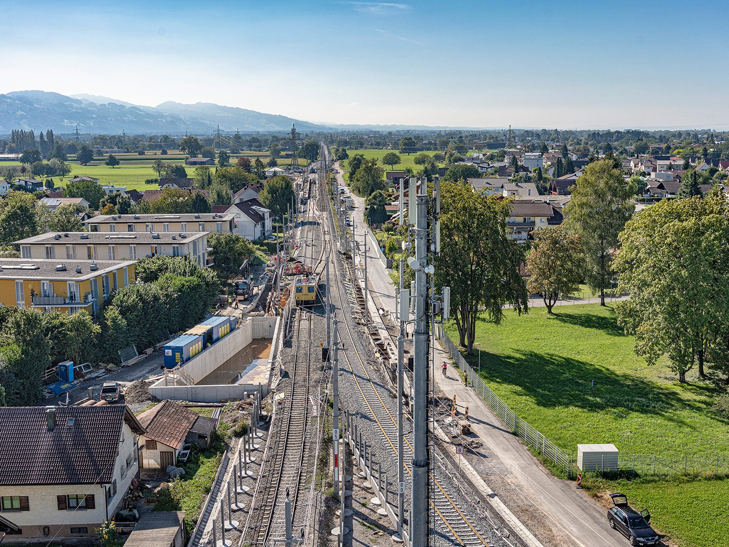Arbeiten in Lustenau.