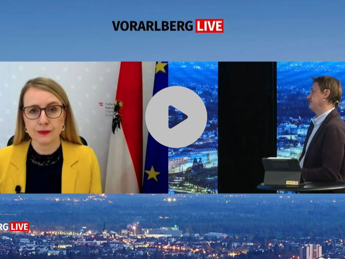 Ministerin Schramböck bei "Vorarlberg Live"