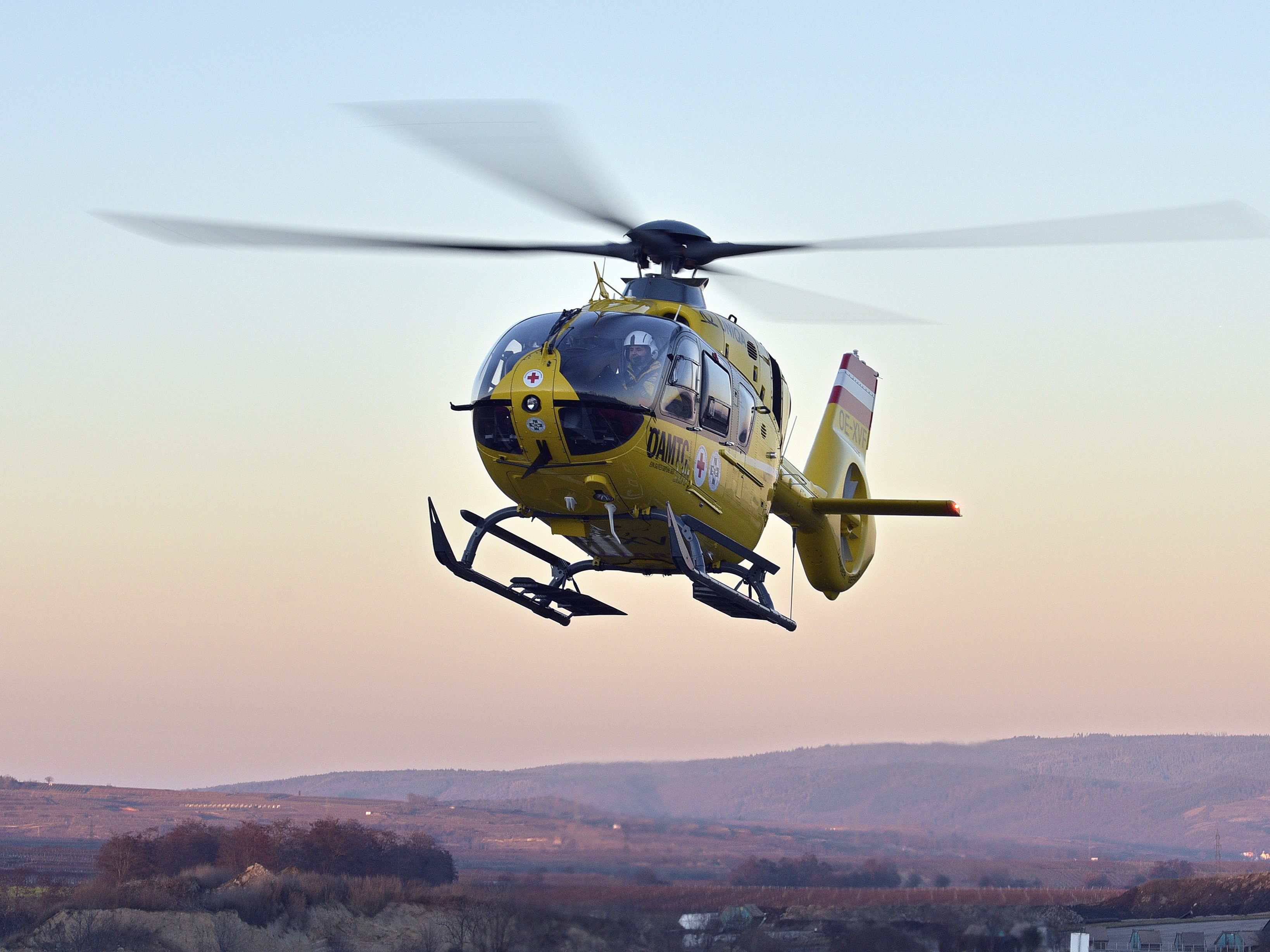 Die Wienerin wurde mit dem Notarzthubschrauber "Christophorus 3" in ein Krankenhaus geflogen.