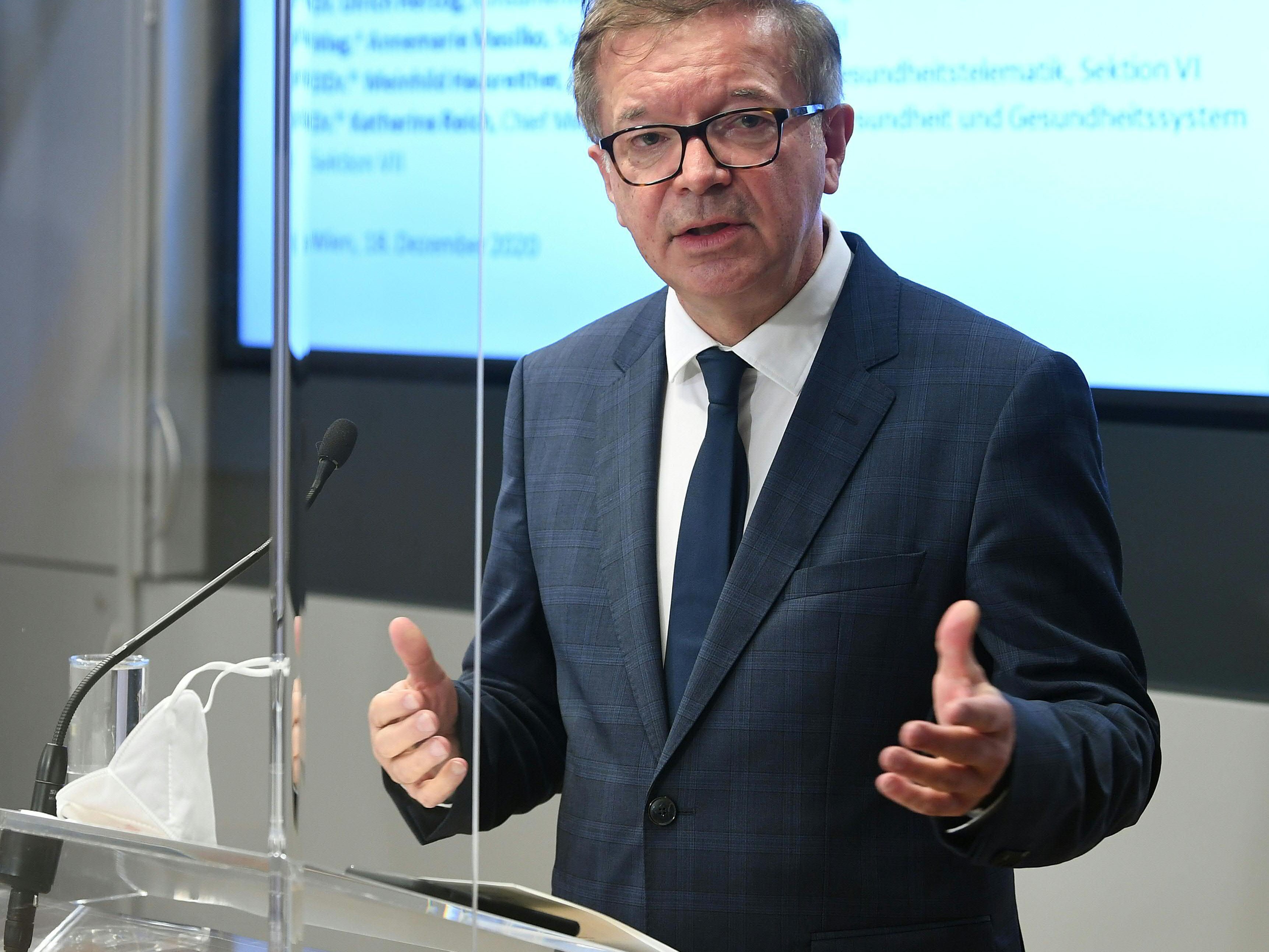 LIVE-Stream von der Pressekonferenz von Rudolf Anschober.