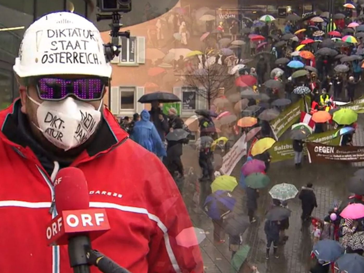 Anit-Corona-Demo am Sonntag in Feldkirch.
