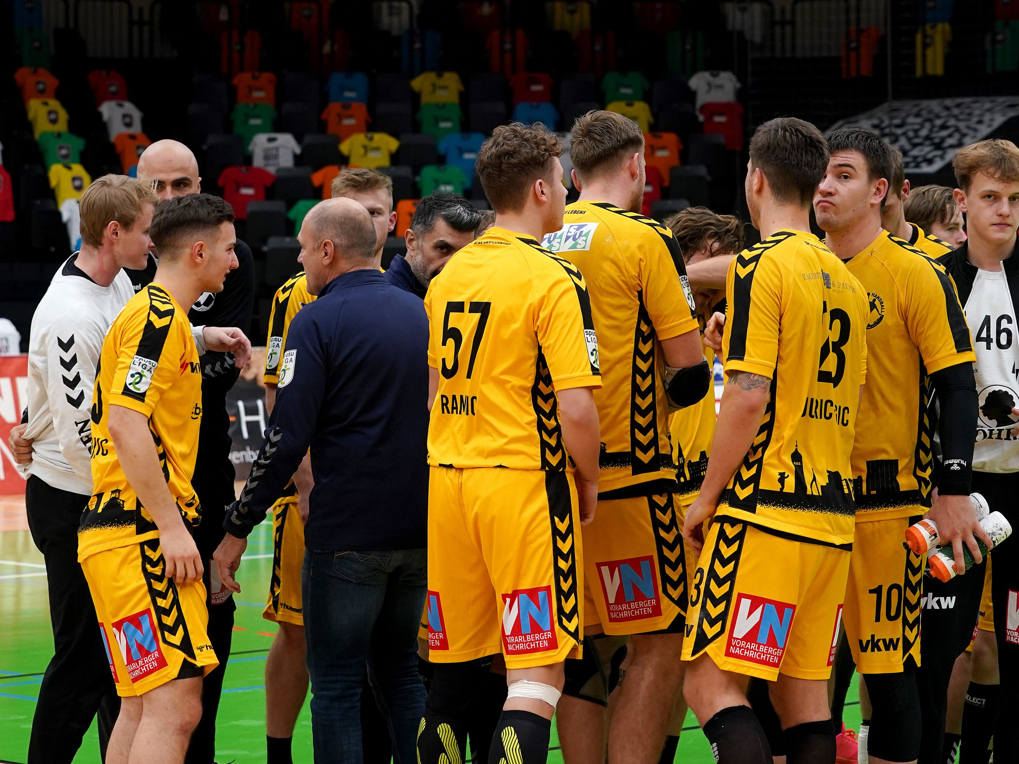 Die Bregenzer Handballer hatten heute wieder Grund zu jubeln. Die Bregenzer Handballer hatten heute wieder Grund zu jubeln.
