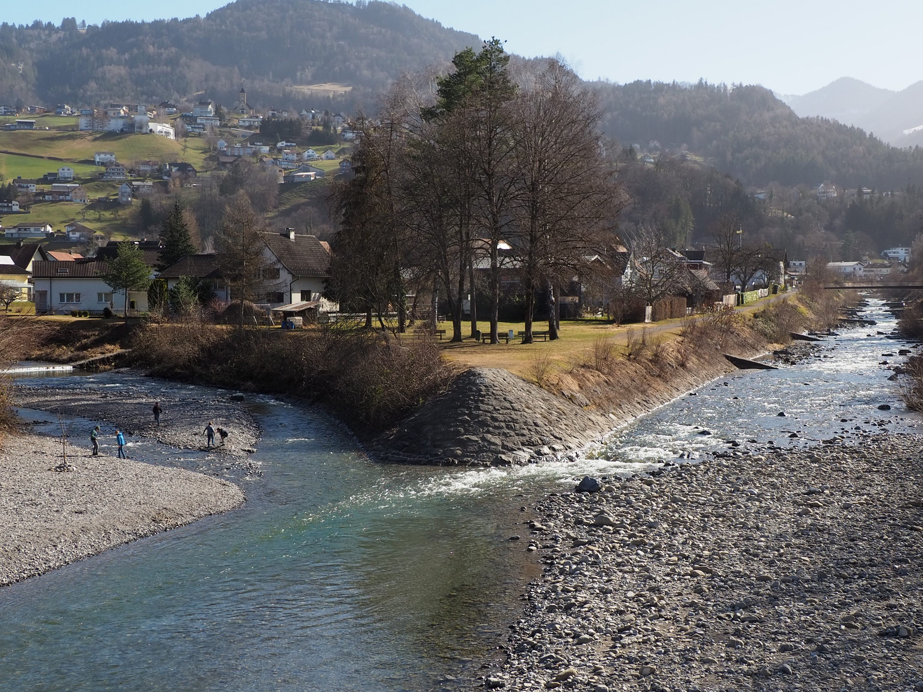 Die Gemeinde Zwischenwasser liegt zwischen Frutz und Frödisch