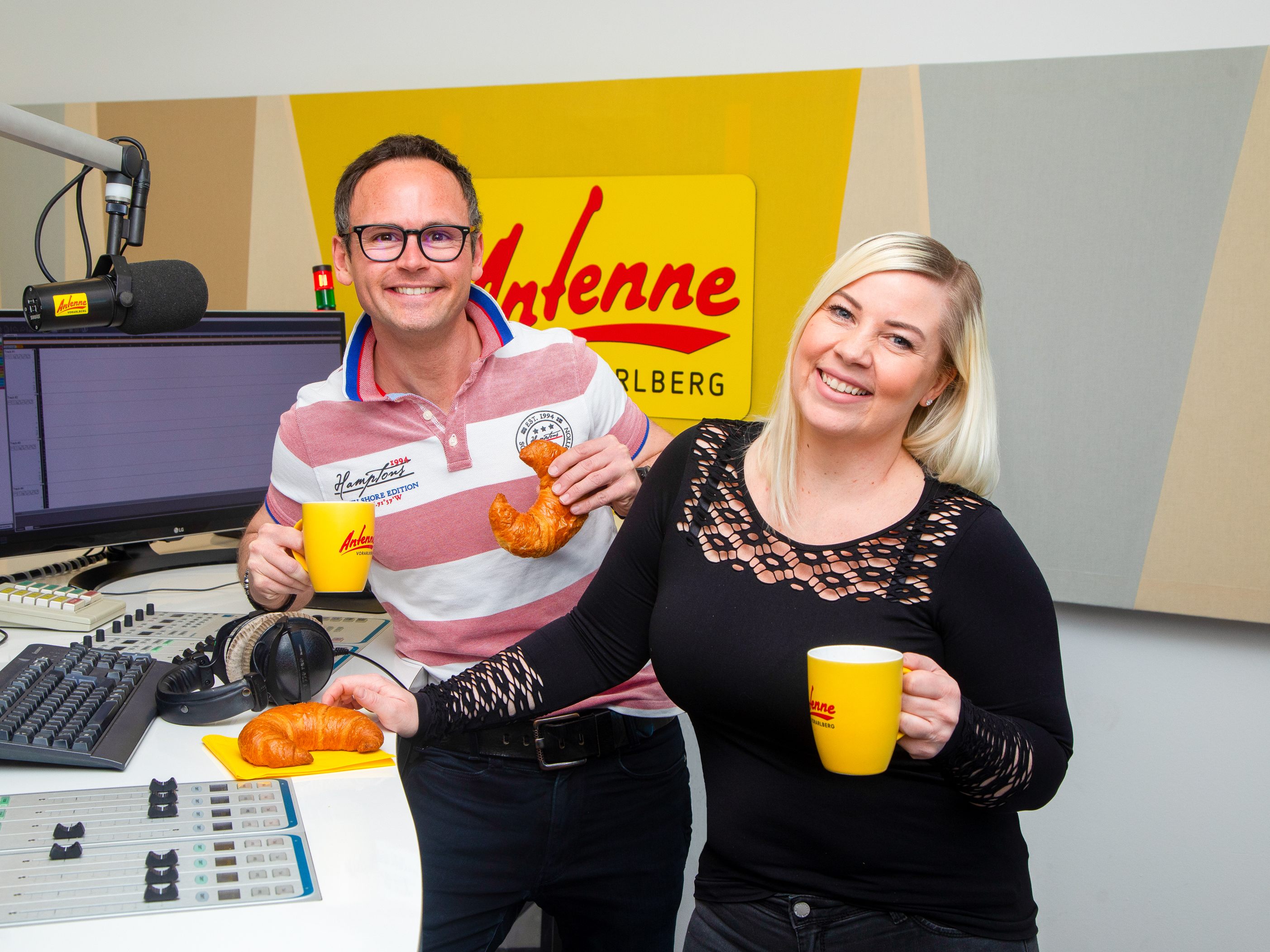 Sandra und Veithi vom Antenne Vorarlberg Frühstücksradion Sandra und Veithi vom Antenne Vorarlberg Frühstücksradion