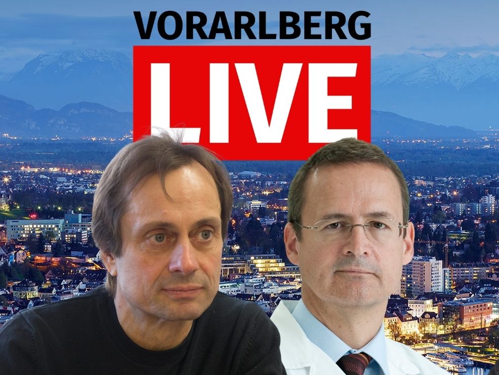 Dr. Christoph Scheffknecht (l.) und Prim. Univ.-Prof. Dr. Felix Offner (r.) bei "Vorarlberg Live". Dr. Christoph Scheffknecht (l.) und Prim. Univ.-Prof. Dr. Felix Offner (r.) bei "Vorarlberg Live".