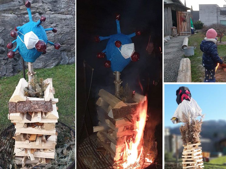 Zahlreiche Mini-Funken brannten in ganz Vorarlberg.
