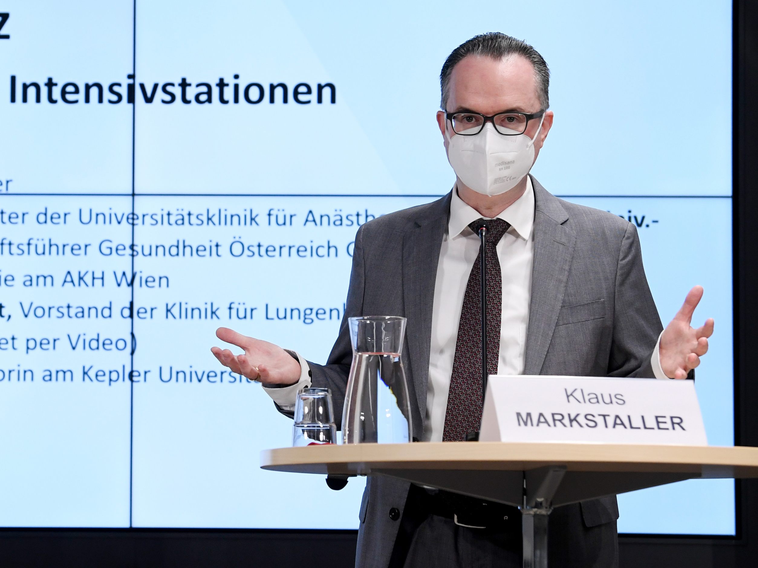 Klaus Markstaller, Präsident der Österreichischen Gesellschaft für Anästhesie, Reanimation und Intensivmedizin Klaus Markstaller, Präsident der Österreichischen Gesellschaft für Anästhesie, Reanimation und Intensivmedizin