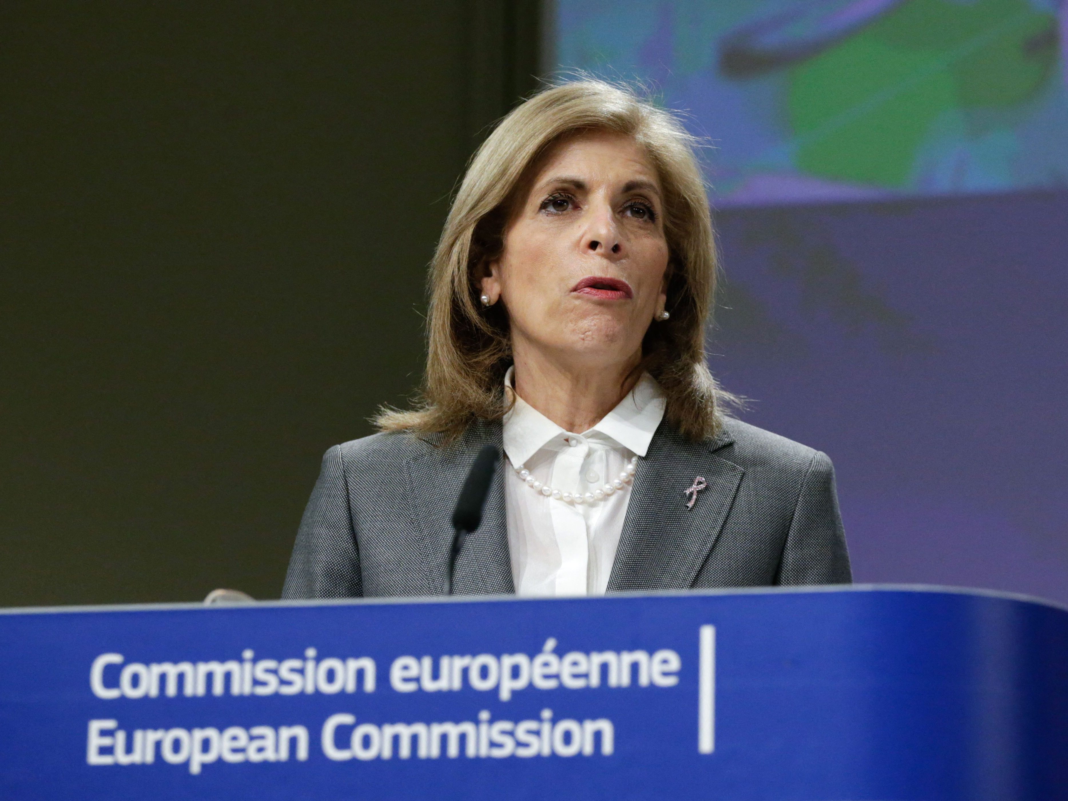 EU-Kommissarin Stella Kyriakides fordert mehr Tempo. EU-Kommissarin Stella Kyriakides fordert mehr Tempo.