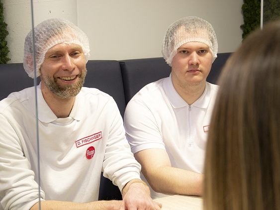 Derek Fischinger und Florian Scheible im Interview. Bild: Hartmut Hofer