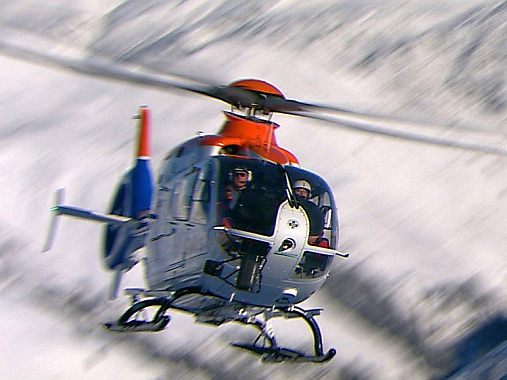 Mit Hubschrauber ins Krankenhaus geflogen