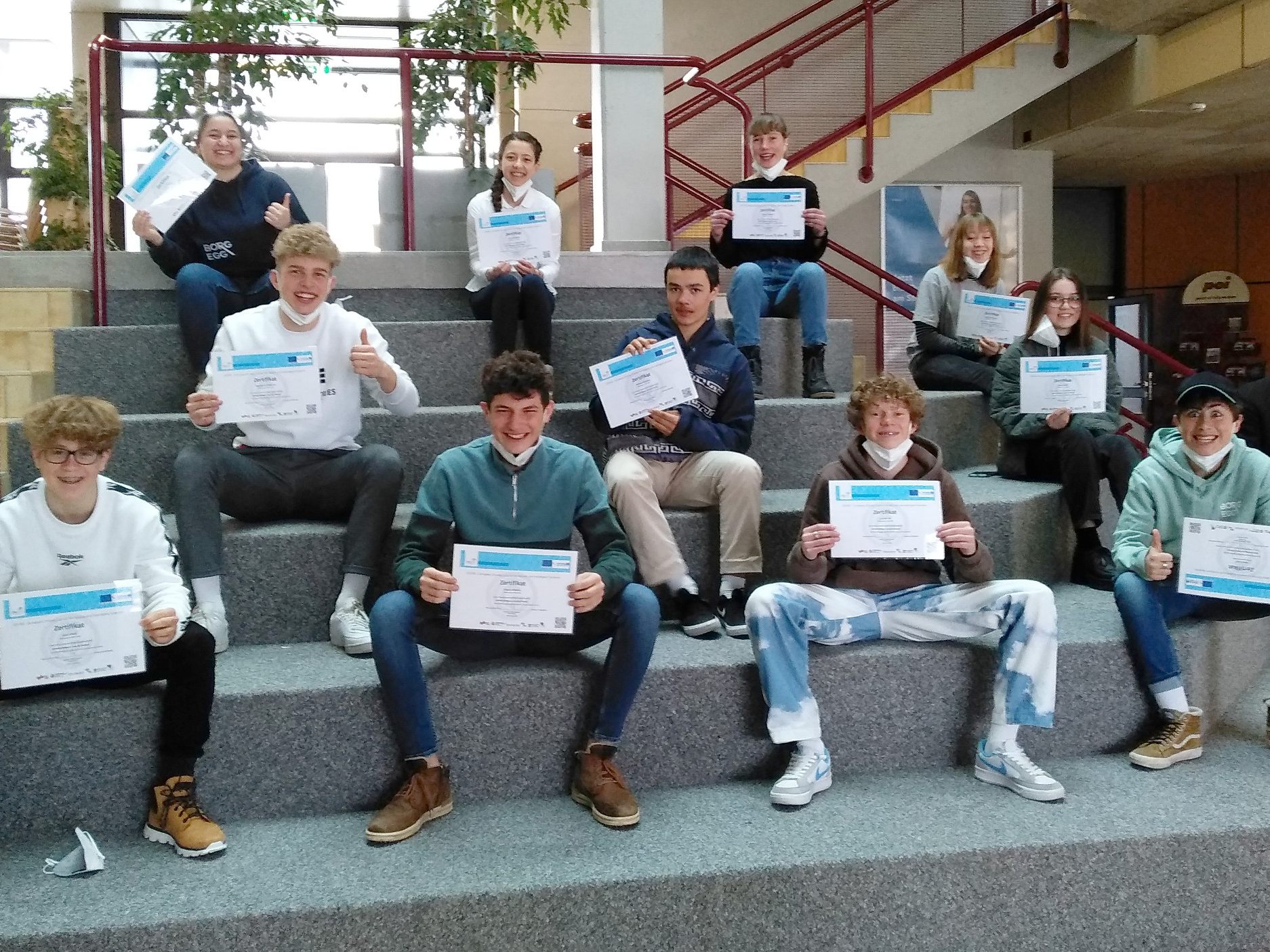 Schülerinnen und Schüler der 6bn Klasse vom BORG Egg absolvierten große Teile der Schulung im Eigenstudium während der Lockdown- Phase