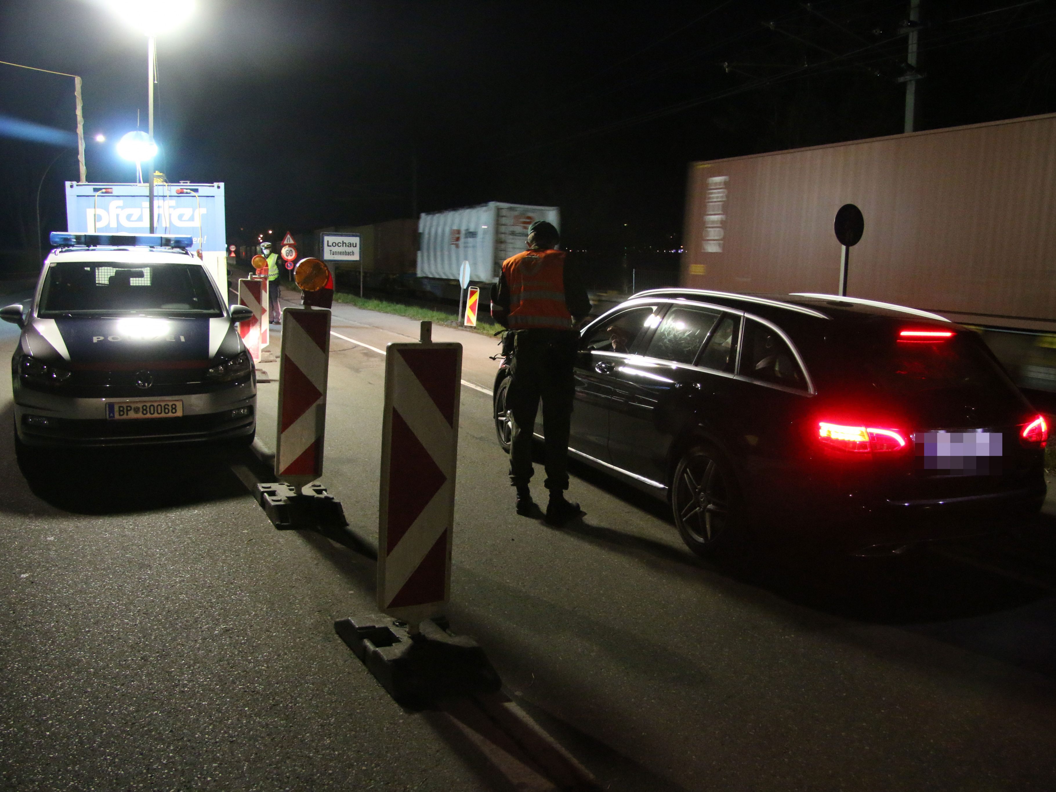 Seit Mitternacht gibt es Kontrollen bei der Ausreise aus dem Leiblachtal.
