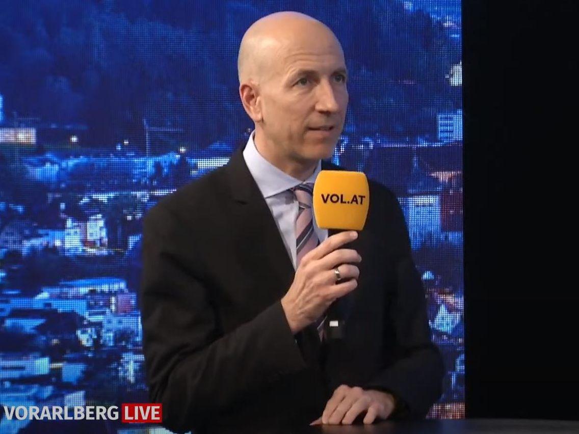 Arbeitsminister Martin Kocher zu Gast im Studio bei "Vorarlberg Live". Arbeitsminister Martin Kocher zu Gast im Studio bei "Vorarlberg Live".