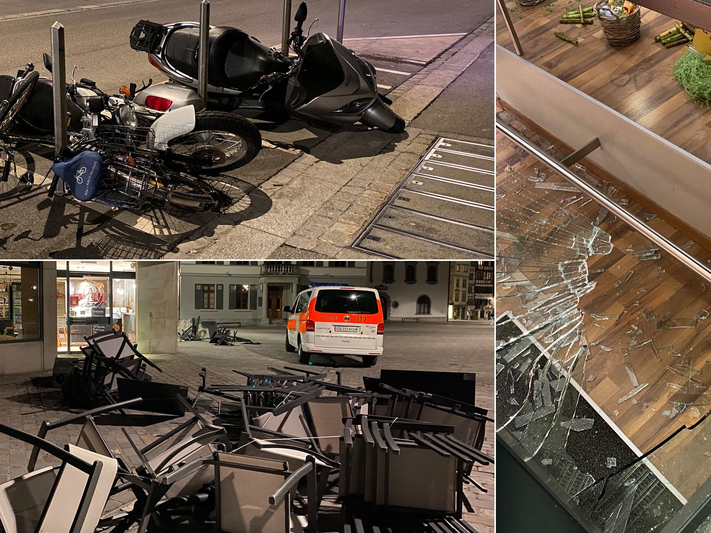 Sachbeschädigungen in Höhe von mehreren zehntausend Franken und ein verletzter Polizist sind die Bilanz der Ausschreitungen am Freitagabend in St. Gallen.