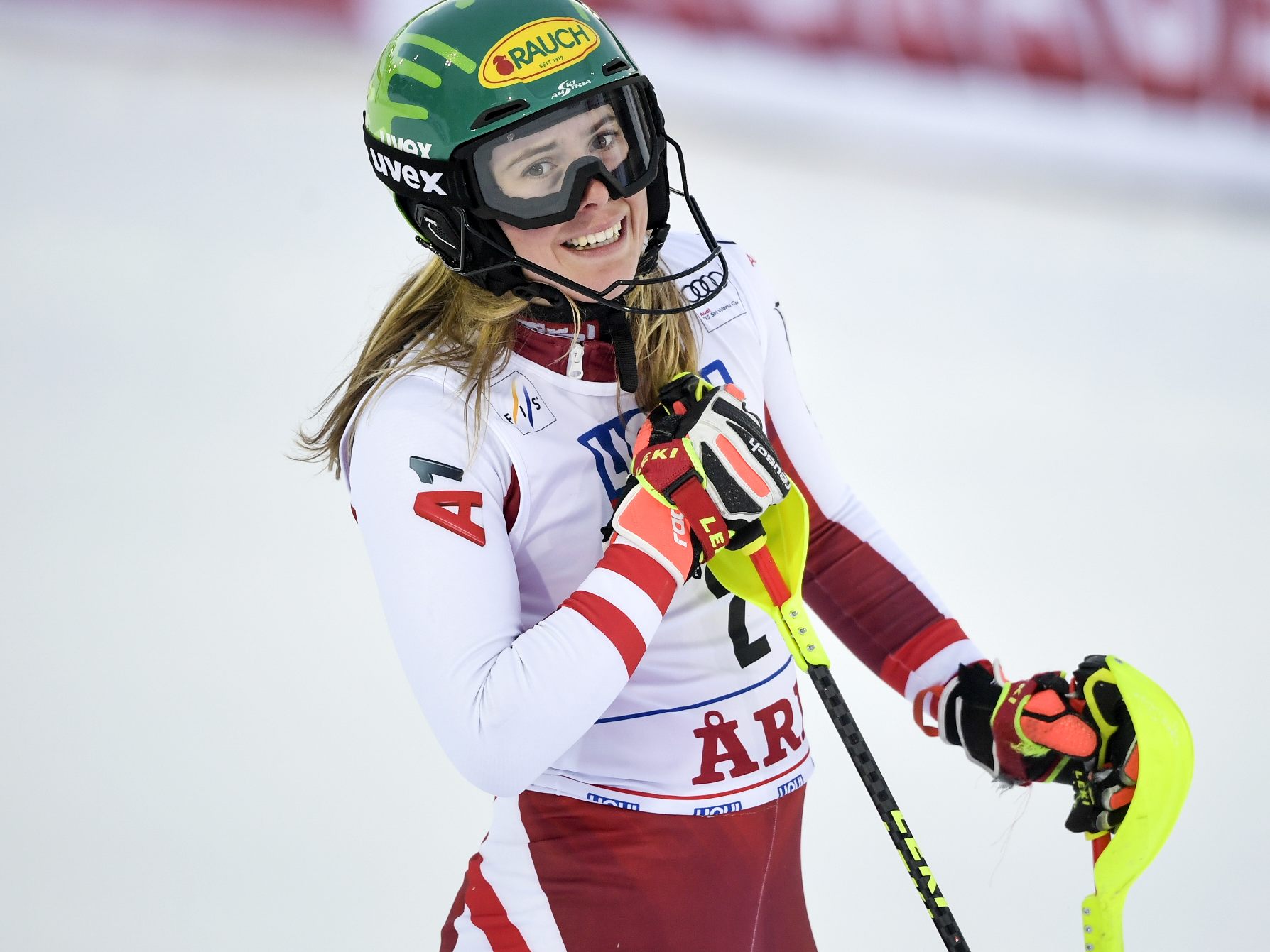 Katharina Liensberger ist ganz nah dran am ersten Sieg im Weltcup. Katharina Liensberger ist ganz nah dran am ersten Sieg im Weltcup.