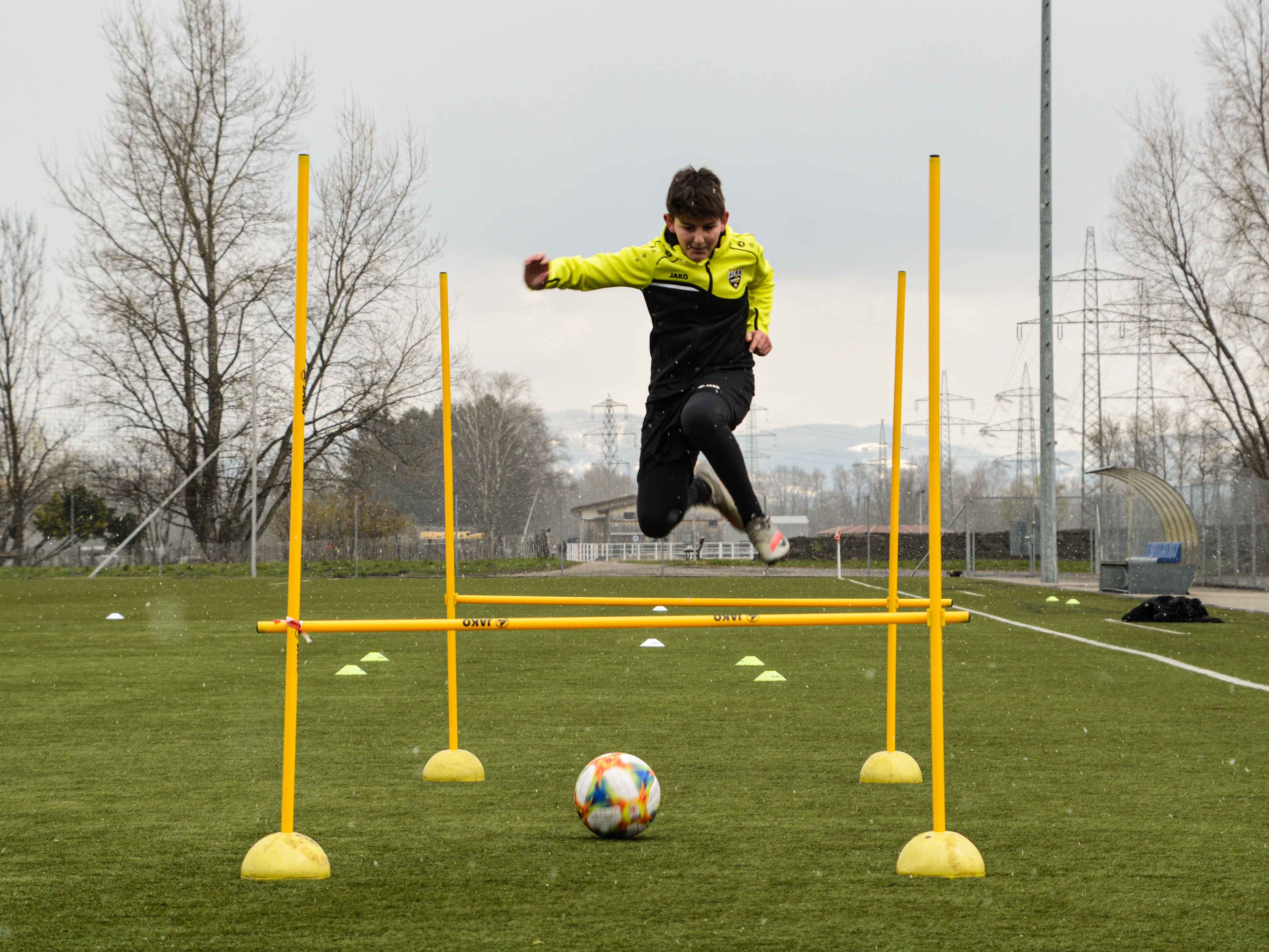 Mit verschiedenen Trainingssegmenten können sich die SCRA Youngsters mit den Profis messen
