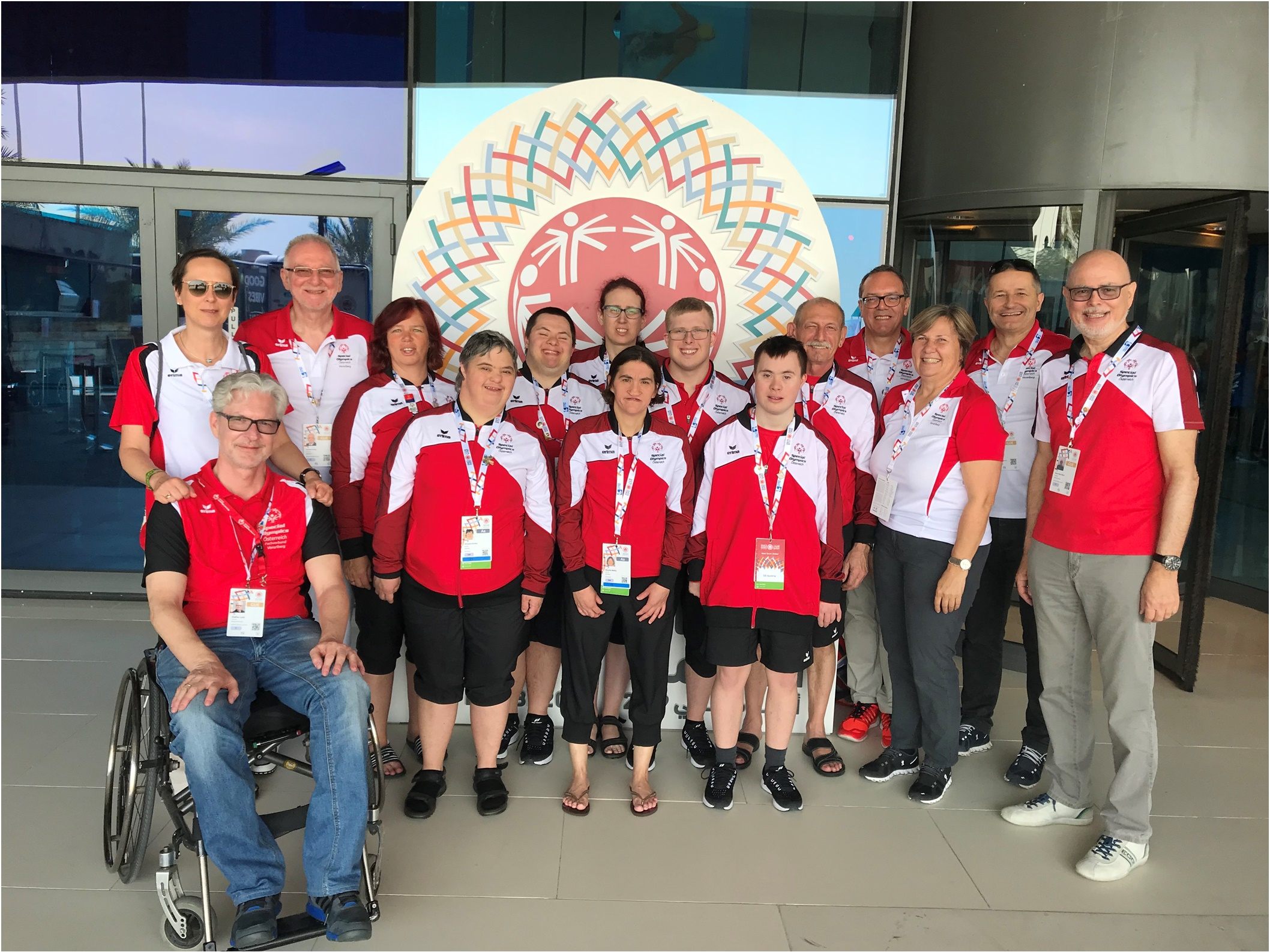 Peter Ritter ist seit vielen Jahren bei den Special Olympics aktiv, hier bei den Welt-Sommerspielen 2019 in Dubai.