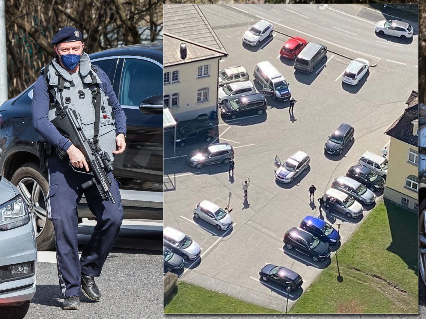 Nach Schüssen in Wolfurt fahndete die Polizei nach einem silbernen Pkw, der nach zwei Stunden in Rankweil angehalten werden konnte.