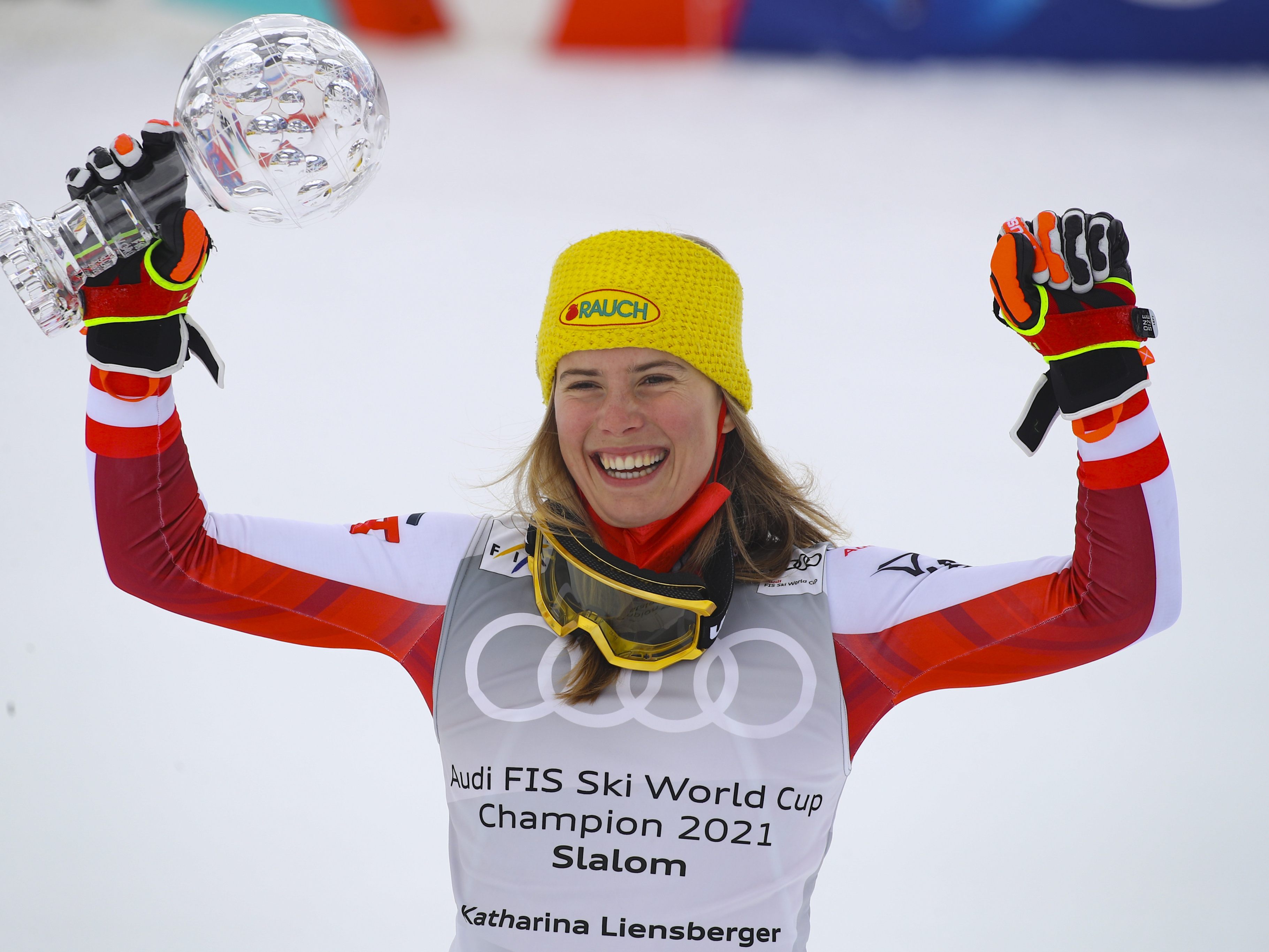 Katharina Liensberger gewinnt den letzten Saison-Slalom und die kleine Kristallkugel.