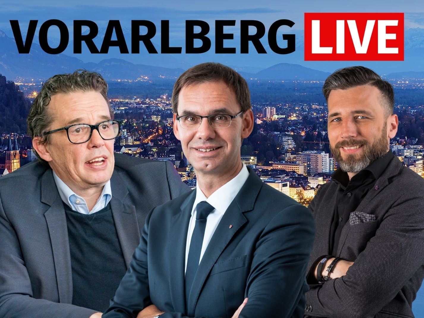 Landeshauptmann Markus Wallner und WKV-Präsident Hans Peter Metzler zu Gast bei "Vorarlberg Live".