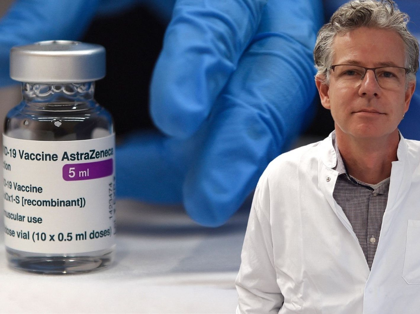 Priv.-Doz. Dr. Dr. Axel Mündlein, Leiter des Molekularbiologischen Labors VIVIT in Dornbirn, informiert ausführlich über AstraZeneca.