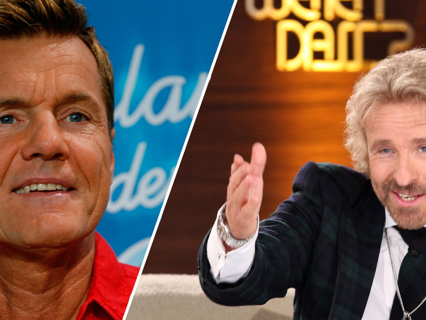 Dieter Bohlen und Thomas Gottschalk. Dieter Bohlen und Thomas Gottschalk.
