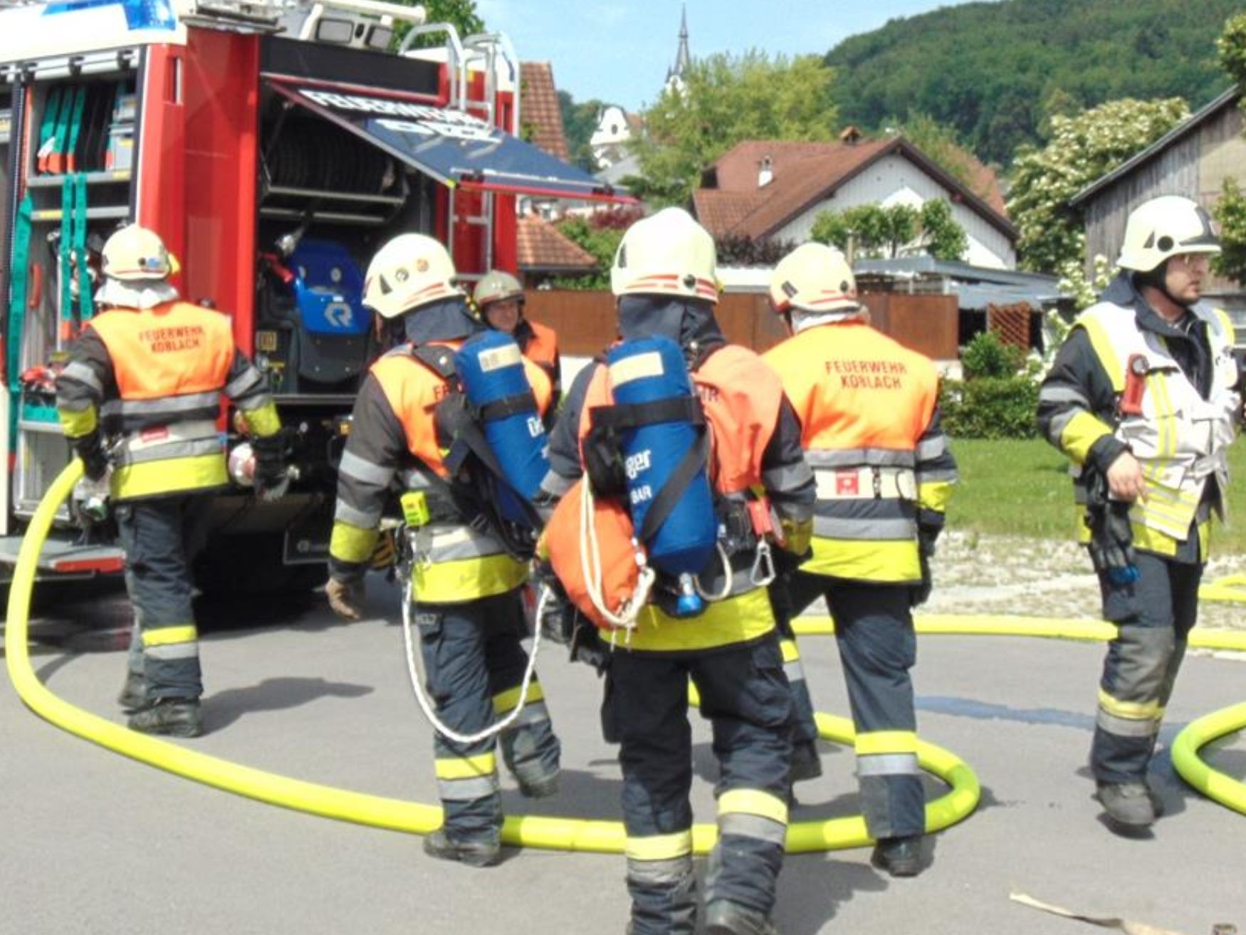 Die Koblacher Feuerwehr war auch im vergangenen Jahr rund um die Uhr einsatzbereit